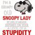 Funny Grumpy Old Nosey Dog Lady
